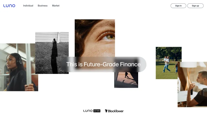 Luno home page for visitors in Kenya