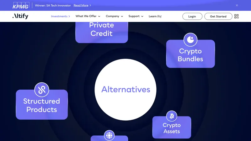 Altify home page for visitors in South Africa