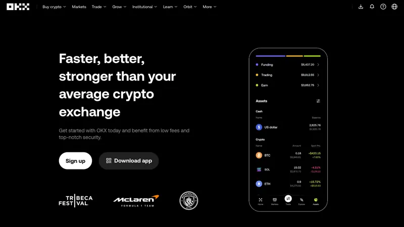 OKX global home page in English