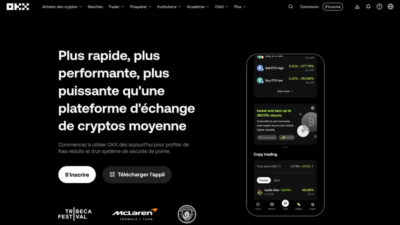 OKX global site in French